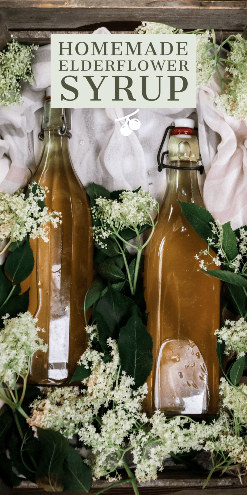 Elderflower Syrup - delicious and homemade | Two Sisters Living Life