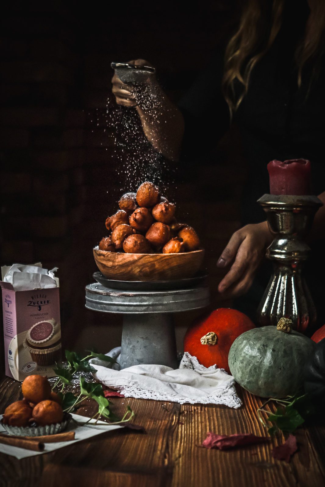 Baked Mice - fried Austrian no yeast donut holes with pumpkin and ...