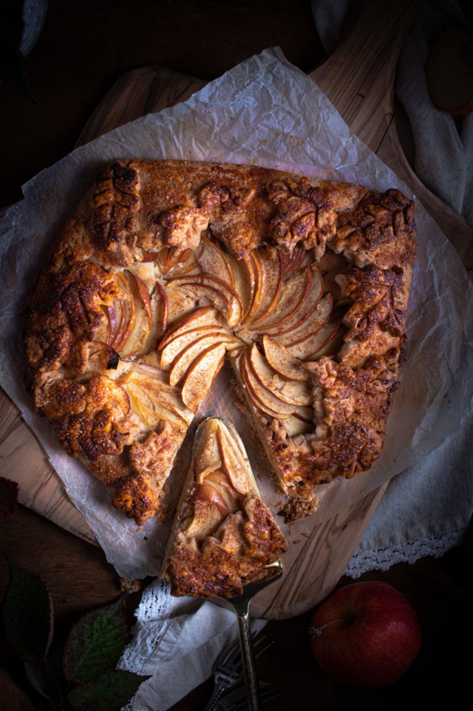 Apple Galette with Honey Whiskey Frangipane | Two Sisters Living Life