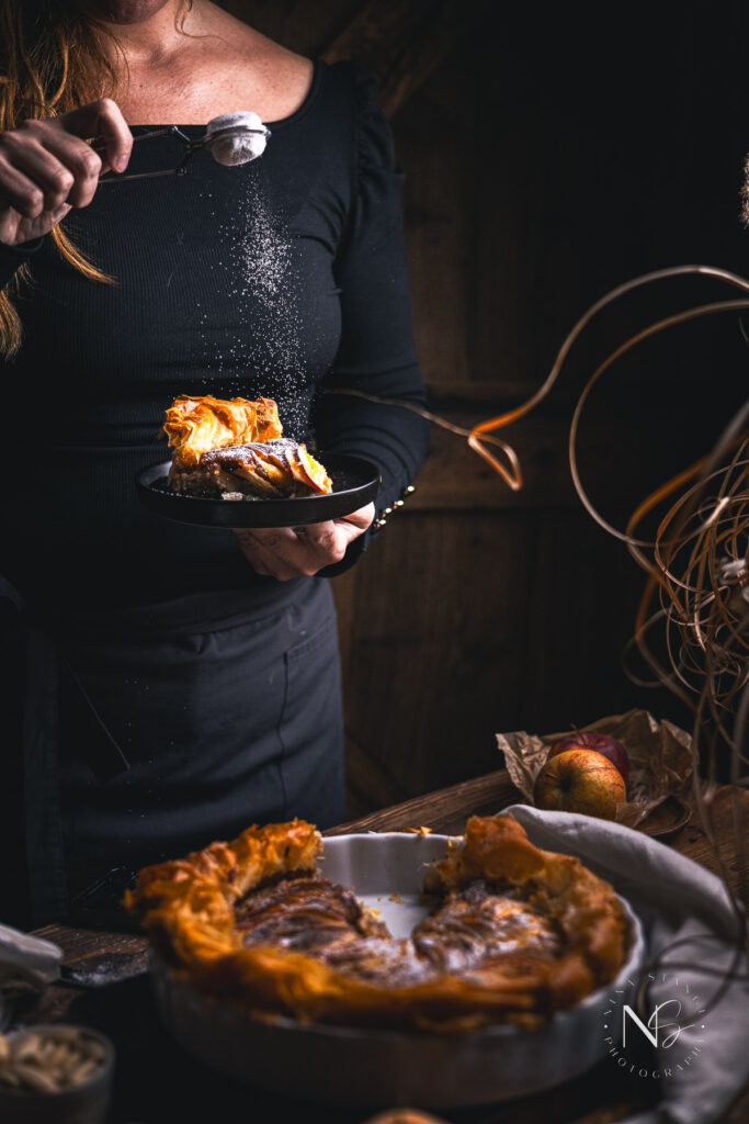 Apple Frangipane with Phyllo Fall Dessert Recipe Phyllo Dough Dessert Apple Tart with Almond Filling Simple Apple Dessert